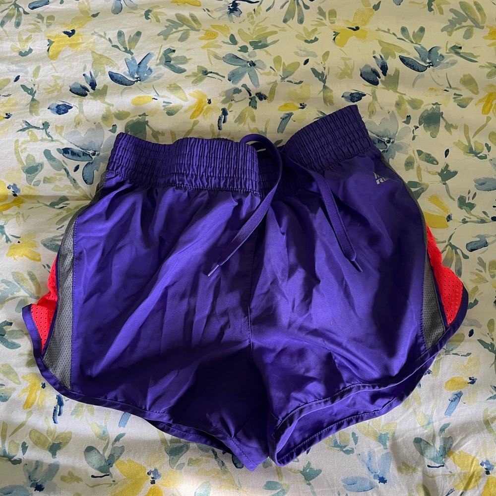 RBX Active performance shorts, purple, size small